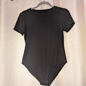 Black Short Sleeve Bodysuit